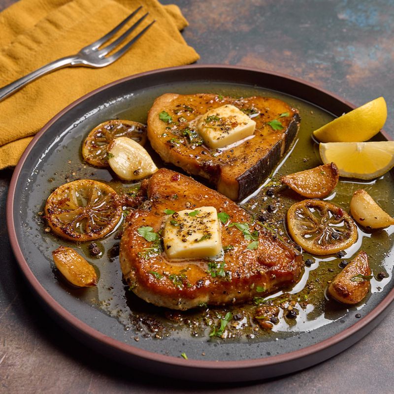 Grilled Swordfish with Herb Butter
