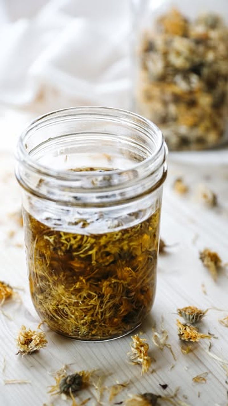 Herb-Infused Oils from Herb Stems