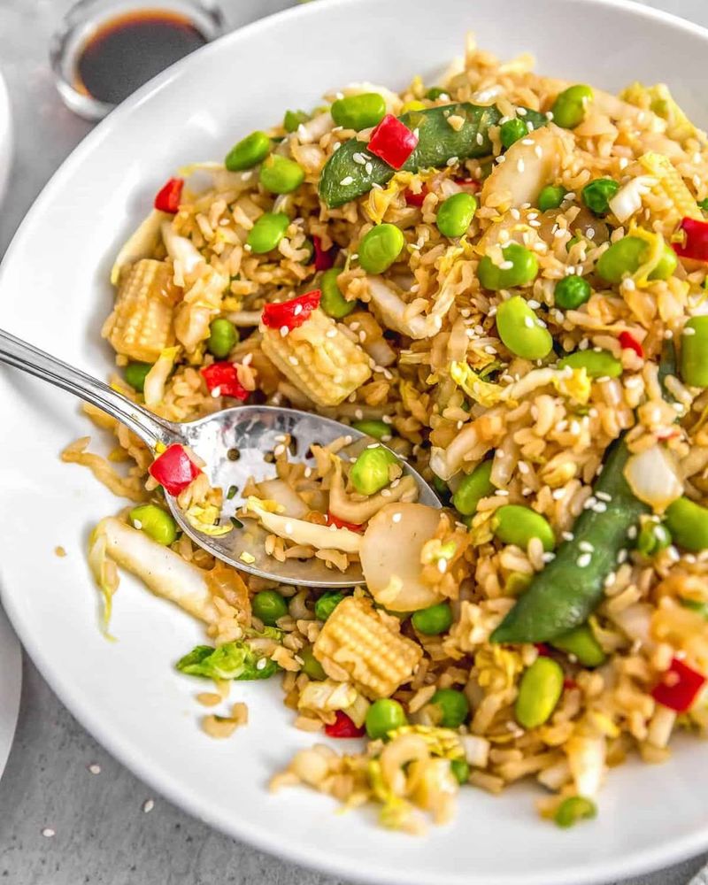 Cabbage Stir-Fry with Rice