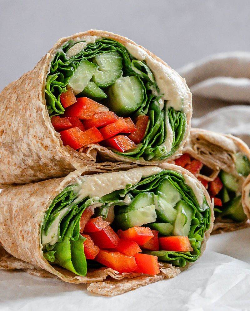 Hummus and Veggie Wrap