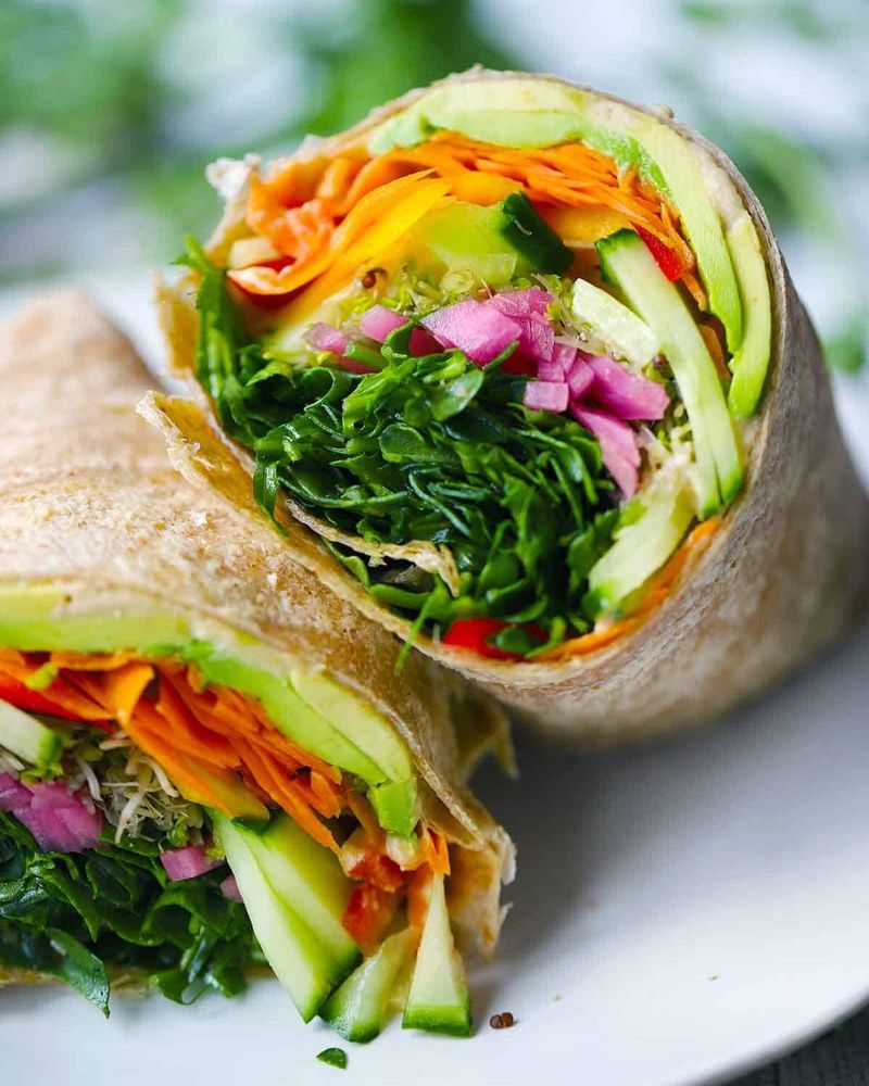 Hummus and Veggie Wraps