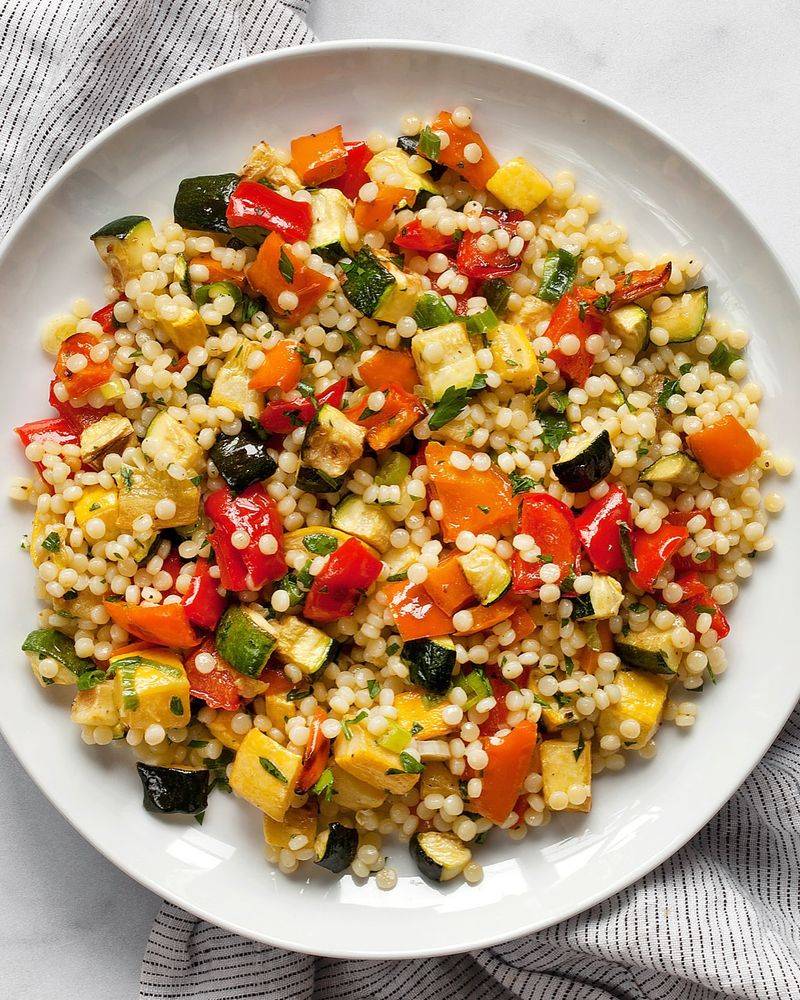 Israeli Couscous with Vegetables