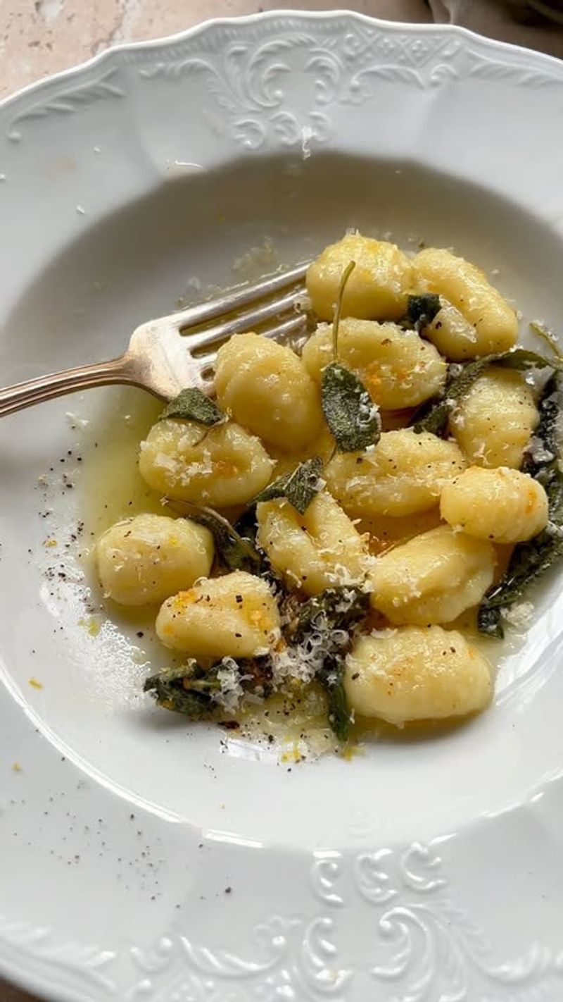 Italian Gnocchi with Sage Butter