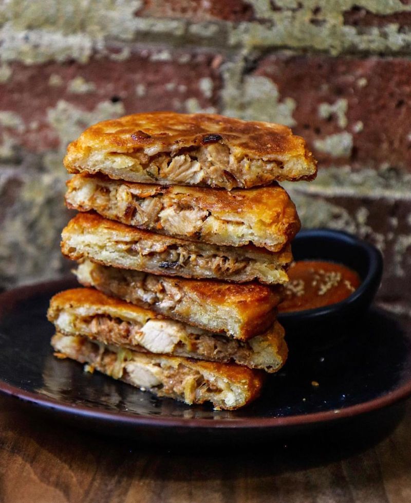 Kimchi-Stuffed Pancakes