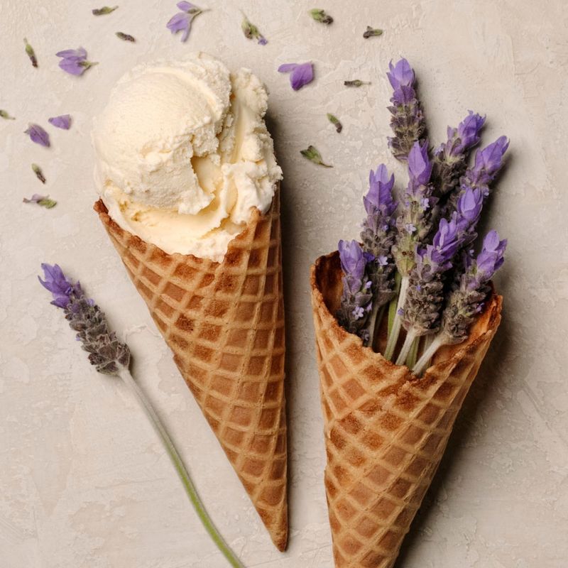 Lavender Honey Drizzle Cone