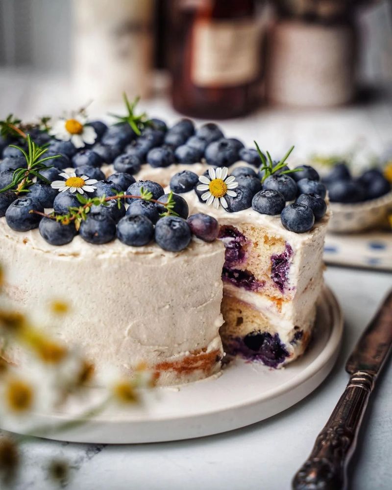 Lemon Blueberry Layer Cake