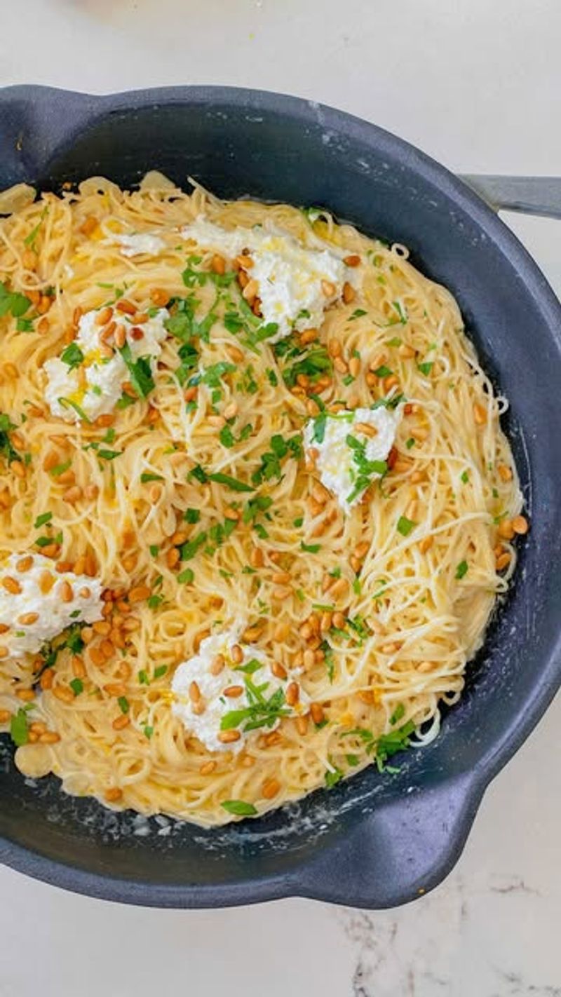 Lemon Ricotta Spaghetti Bake