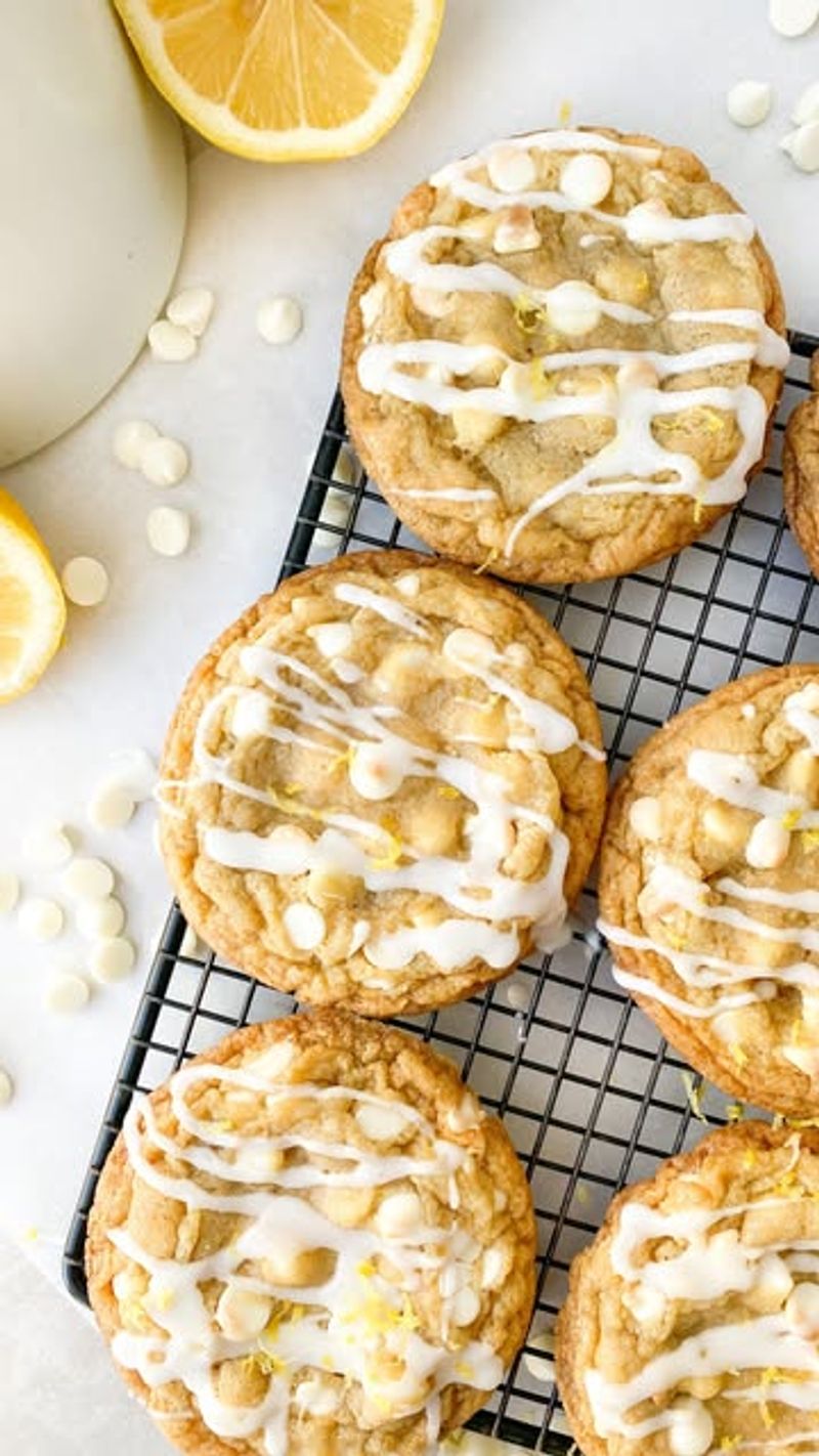 Lemon and White Chocolate Chip Cookies