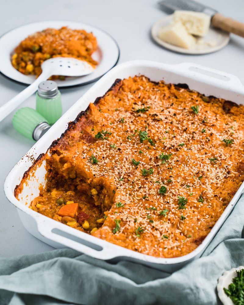 Lentil and Sweet Potato Shepherd's Pie
