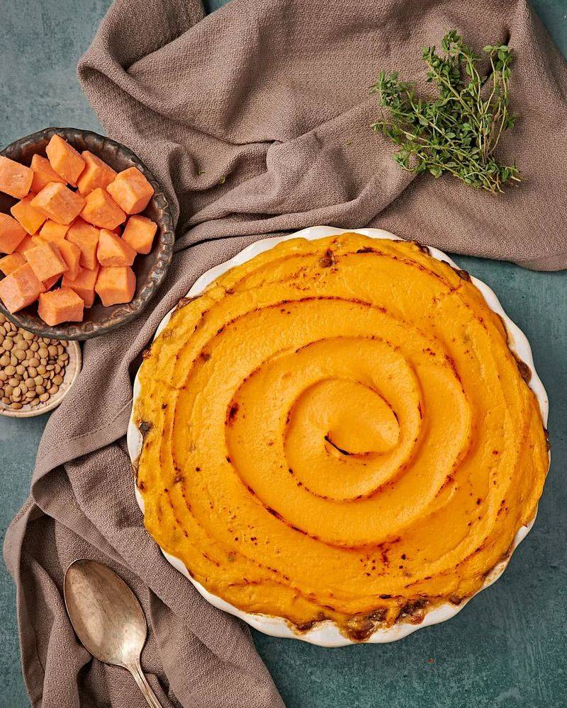 Lentil and Sweet Potato Shepherd’s Pie