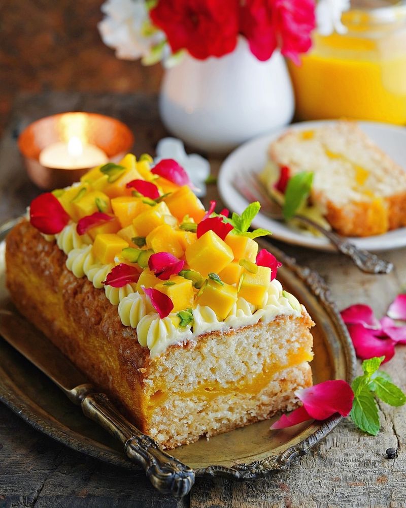 Mango Coconut Layer Cake