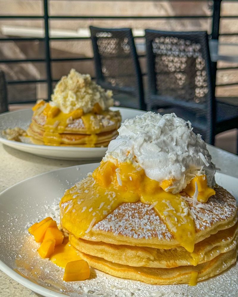 Mango Coconut Pancakes