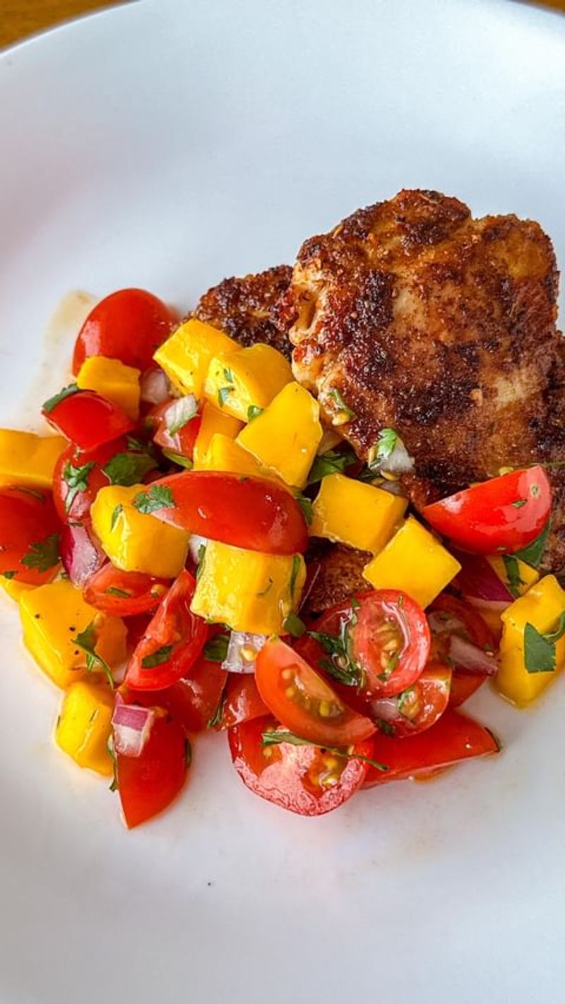 Mango Salsa Chicken Bake