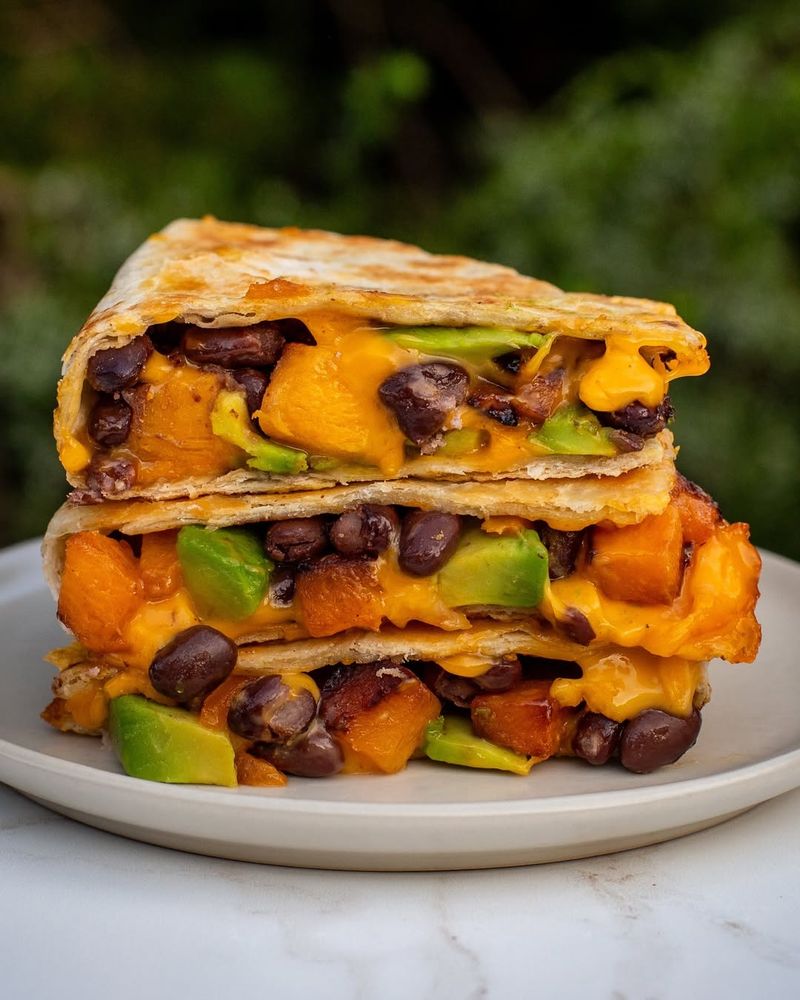 Mango and Black Bean Quesadillas