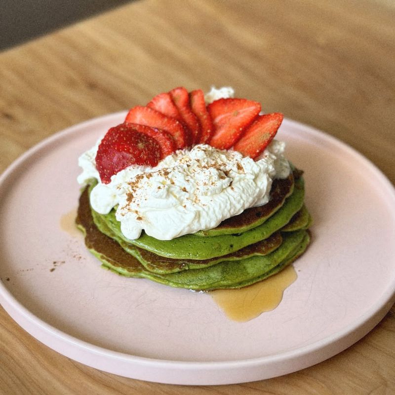 Matcha Green Tea Pancakes