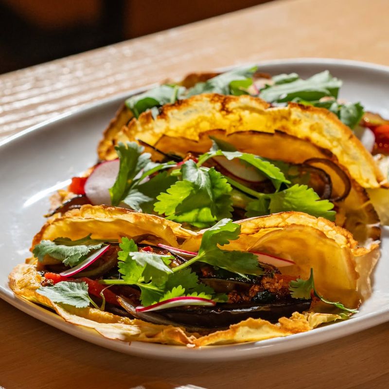 Mediterranean Kimchi Tacos
