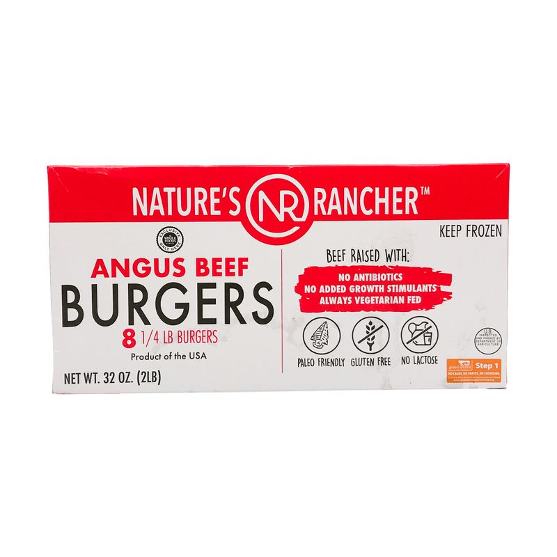 Nature's Rancher Uncooked Beef Burgers