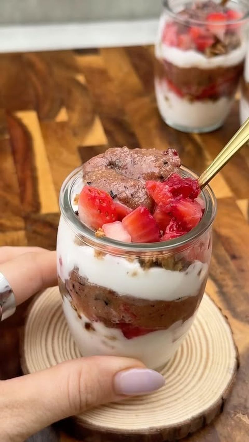 Nut Butter and Berry Parfait
