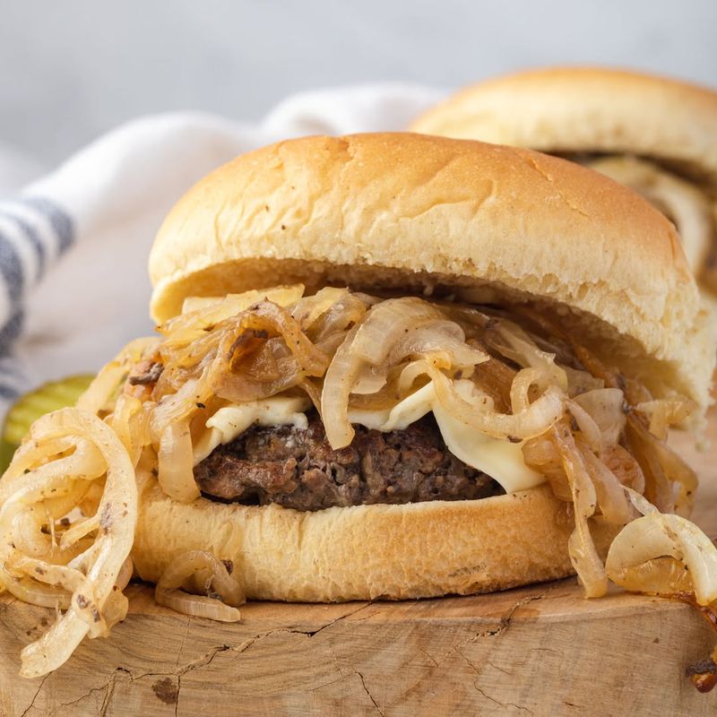 Oklahoma Fried Onion Burger