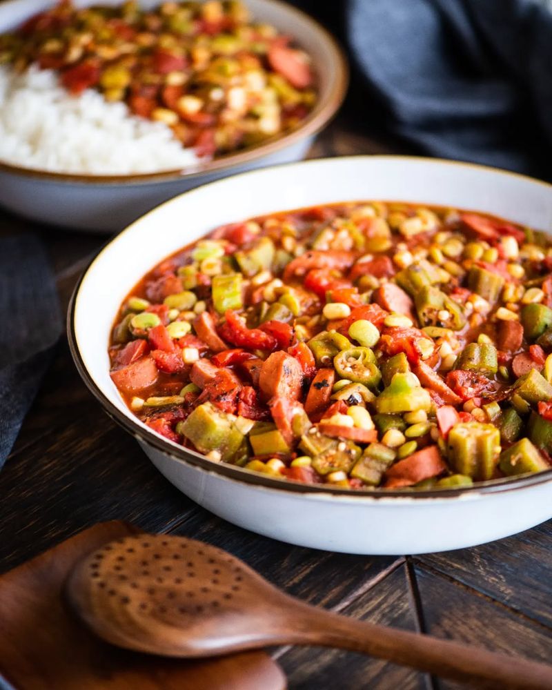 Okra and Tomatoes