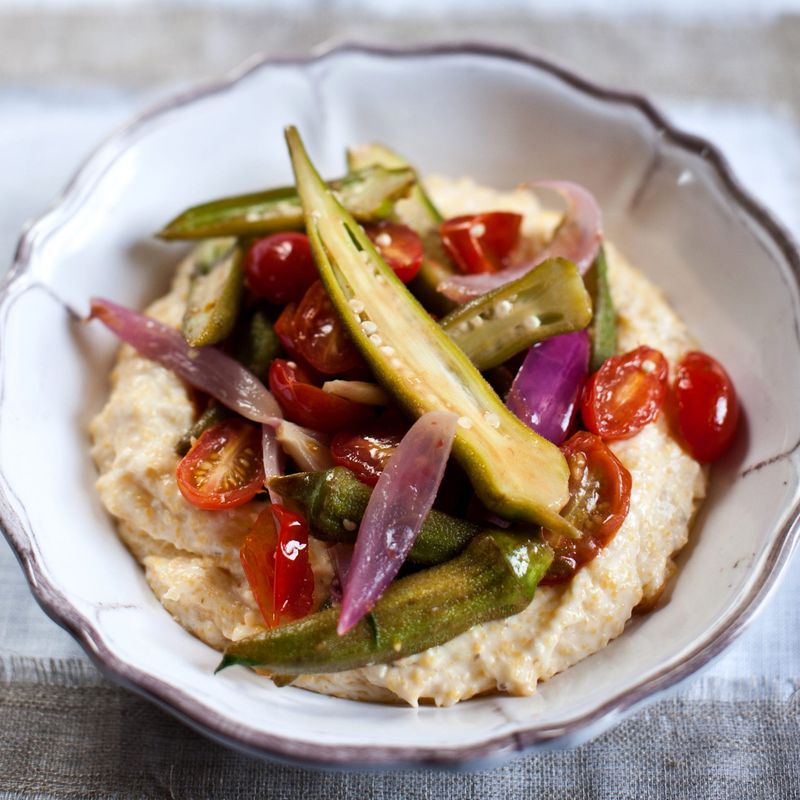 Okra and Tomatoes