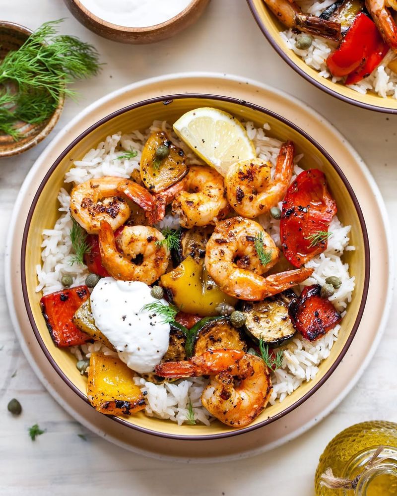 One-Pot Lemon Herb Shrimp and Rice