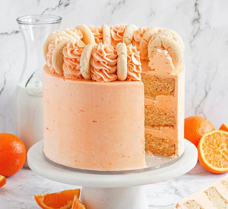 Orange Creamsicle Layer Cake