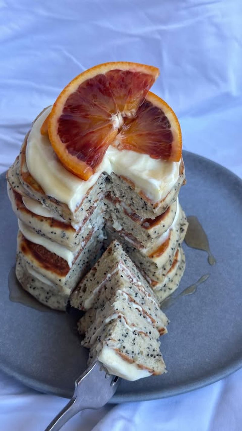 Orange Poppy Seed Pancakes