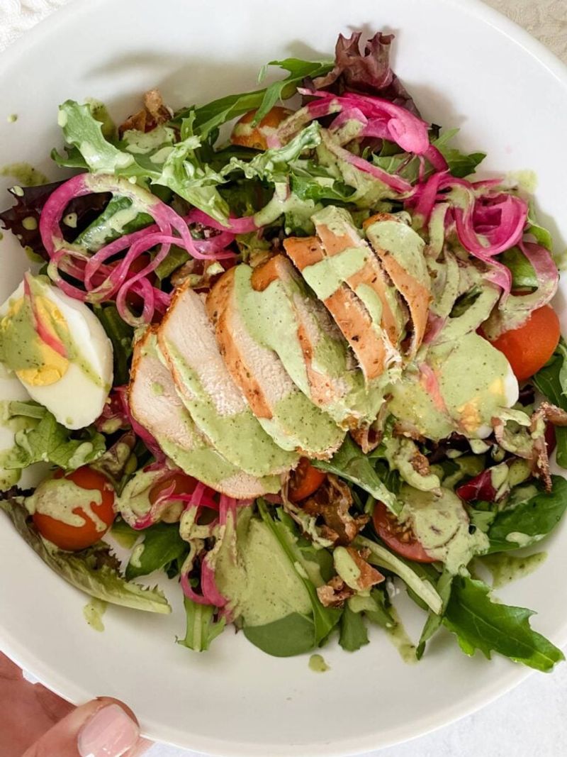 Panera Bread's Green Goddess Cobb Salad with Chicken