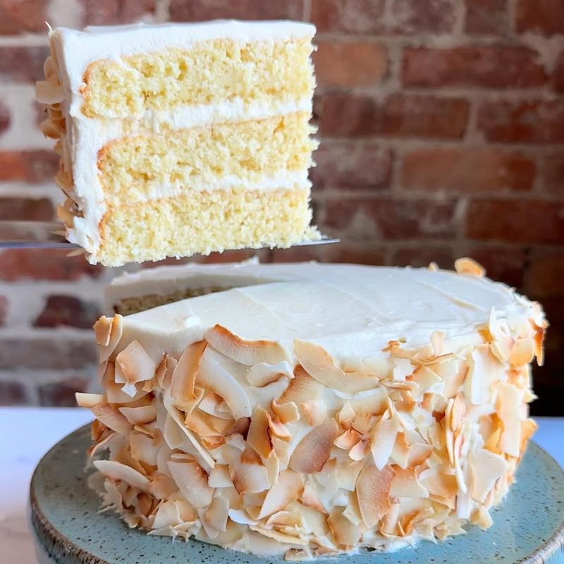 Passionfruit Coconut Layer Cake
