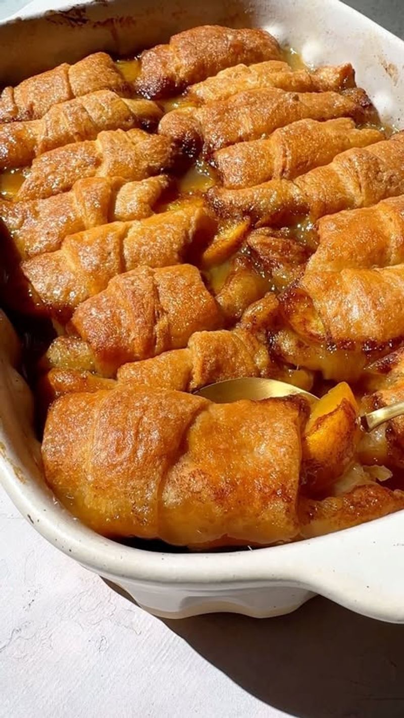Peach Cobbler Crescents