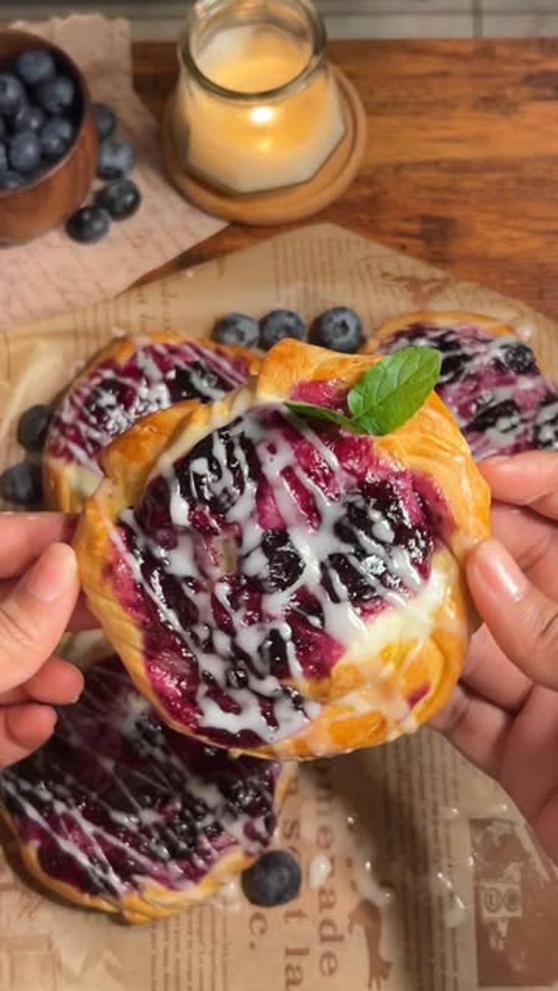 Blueberry Cream Cheese Danish