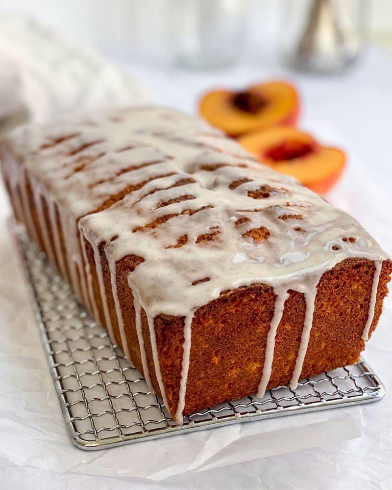 Peach Cobbler Loaf Cake