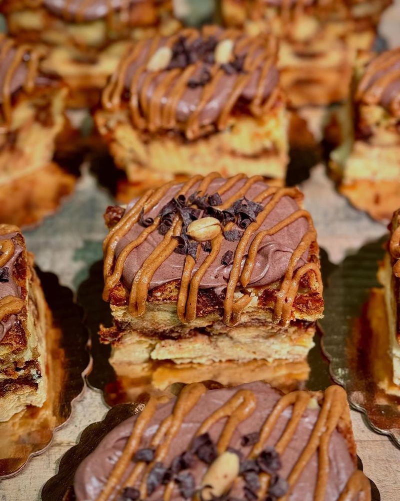 Peanut Butter Chocolate Bread Pudding