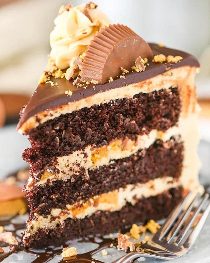 Peanut Butter Chocolate Layer Cake