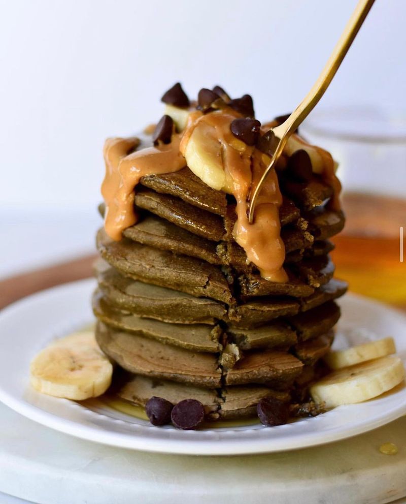 Peanut Butter Chocolate Pancakes