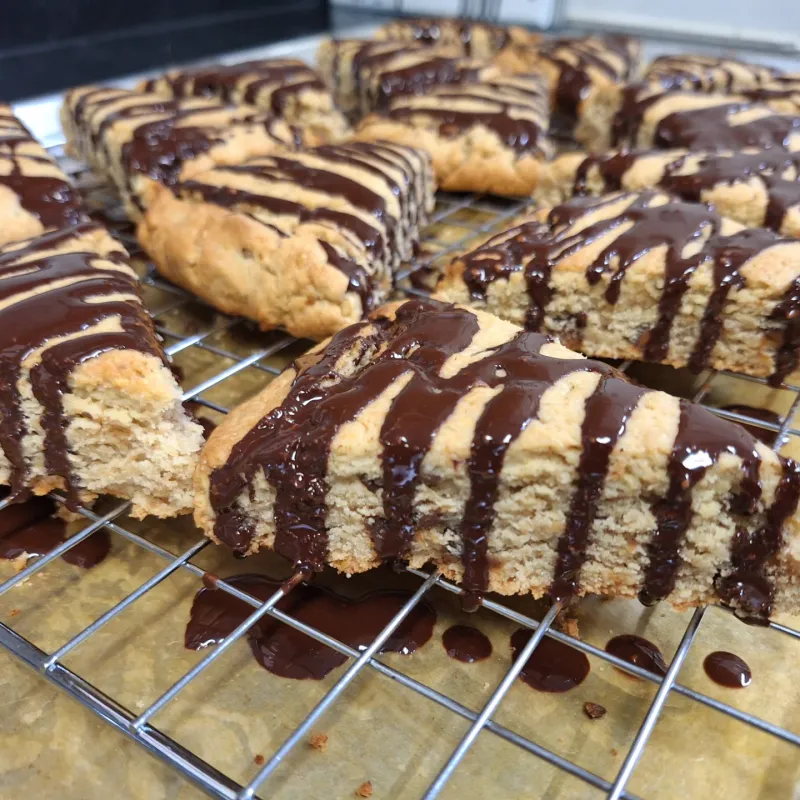 Peanut Butter Chocolate Scones