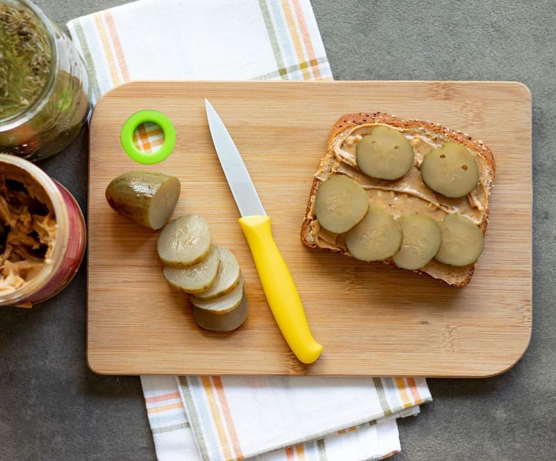 Peanut Butter and Pickle Sandwich