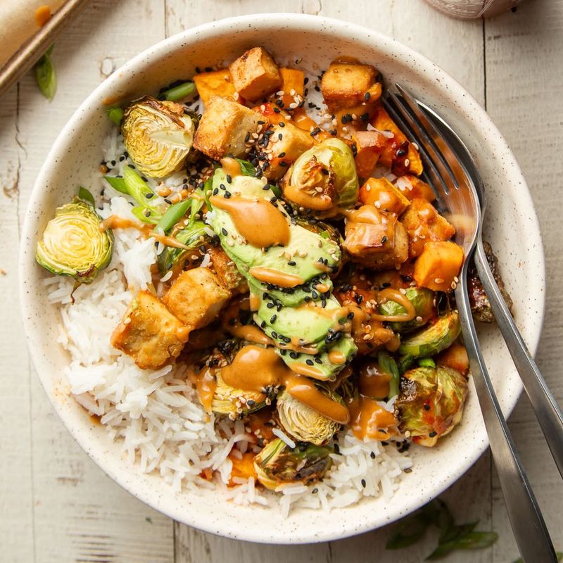 Peanut Tofu Bowl