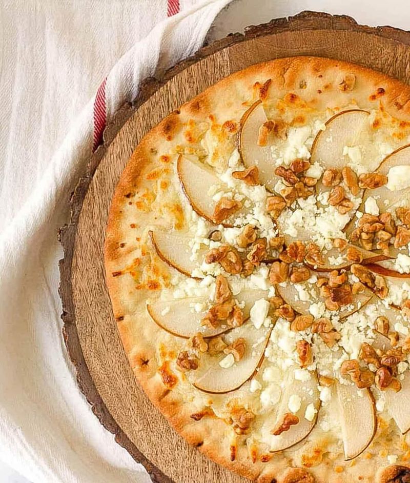 Pear Walnut Gorgonzola Pizza
