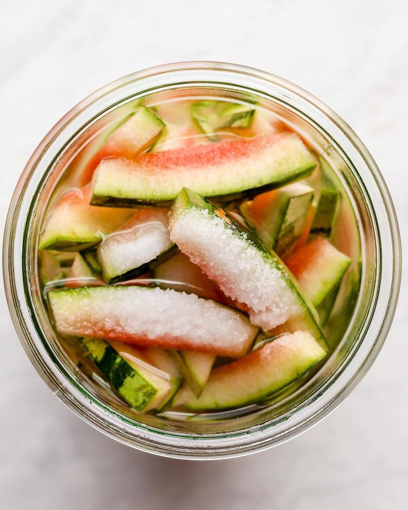 Pickled Watermelon Rind