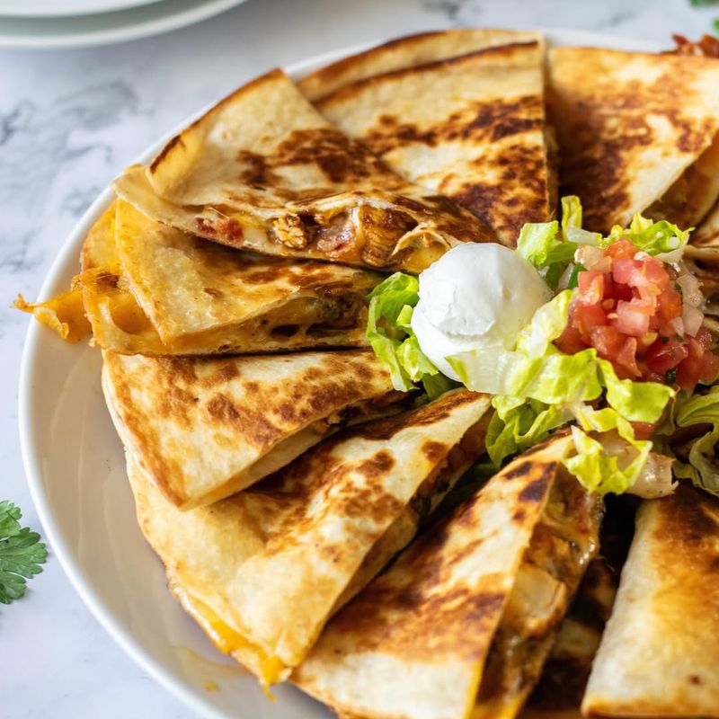 Pineapple Cilantro Quesadillas