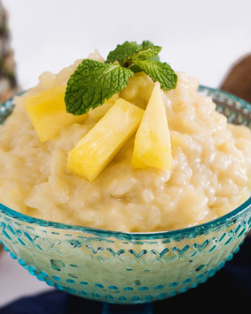 Pineapple Coconut Rice Pudding