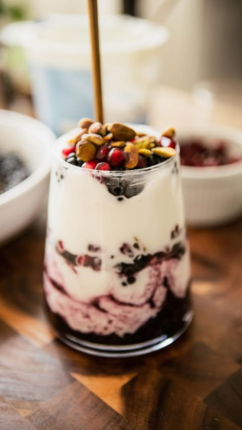Pomegranate and Pistachio Parfait