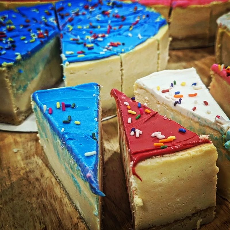 Popeyes Mardi Gras Cheesecake