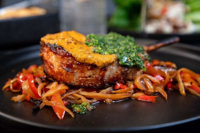 Pork Chops with Chimichurri Sauce