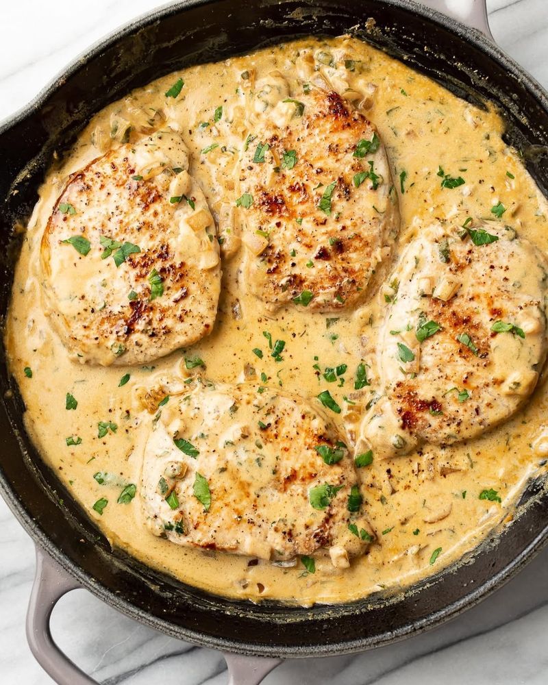 Pork Chops with Herb Butter