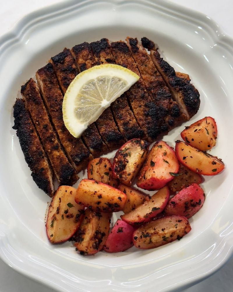 Pork Chops with Lemon and Garlic