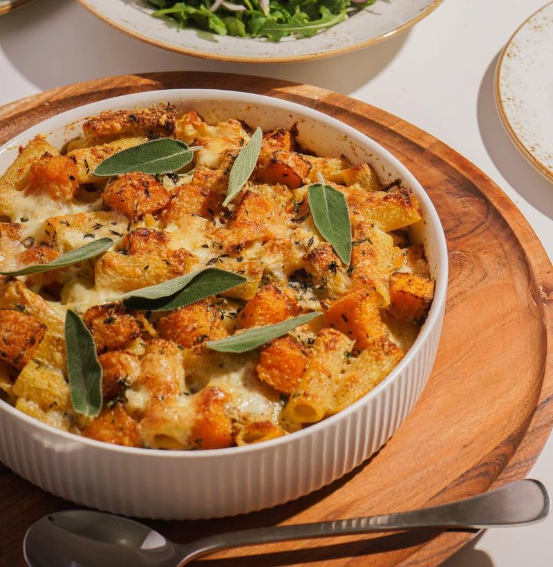 Pumpkin and Sage Pasta Bake