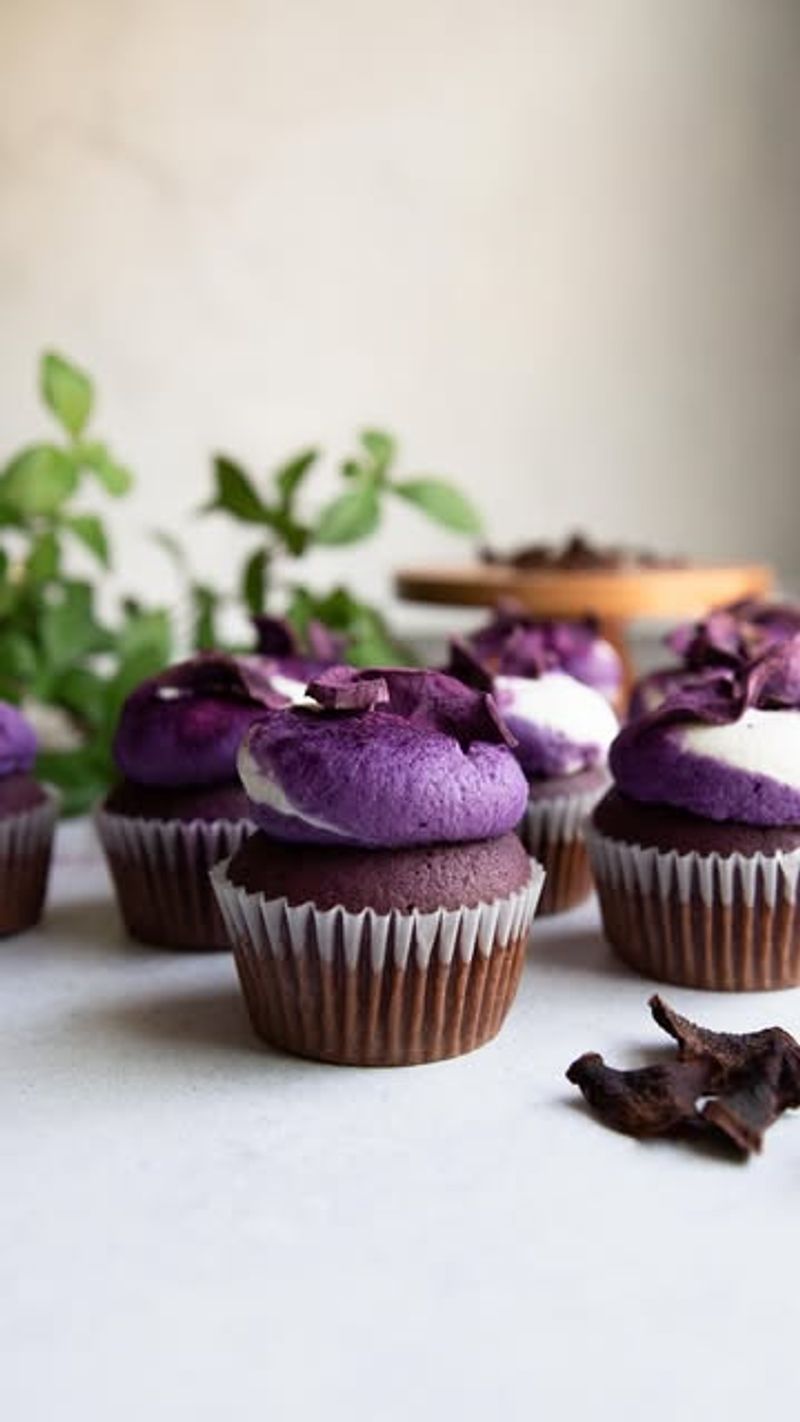 Purple Yam Ube Cupcakes